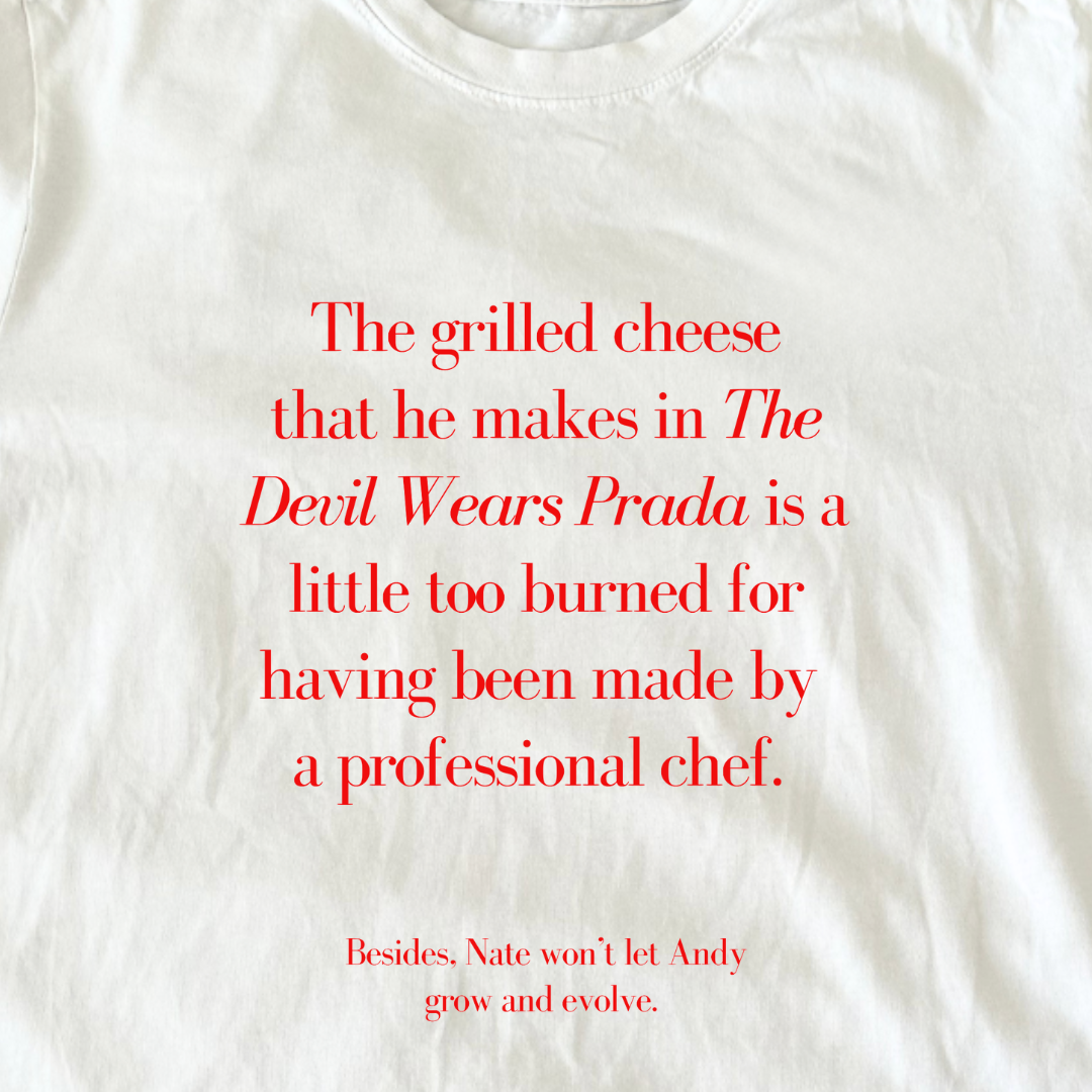 The Devil Wears Prada Grilled Cheese Baby Tee