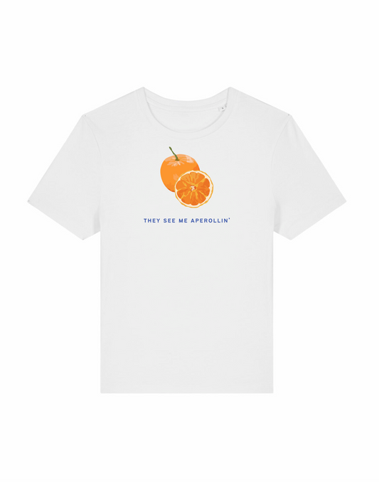 They See Me Aperollin' Fitted Baby Tee